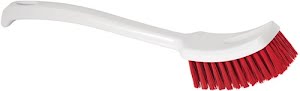 HACCP scrubber with handle length 400 mm thickness of bristles 0.50 mm red NÖLLE