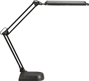 Lampe de bureau métal / plastique noire hauteur max. 410 mm pied avec LED