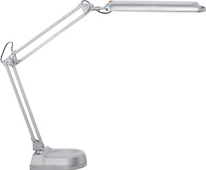 Desk lamp metal/plastic silver max. height 410 mm stand with LED