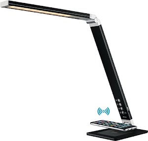 Desk lamp black aluminium max. height 420 mm HANSA