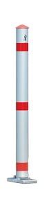 Security post natural aluminium diameter 75 mm hinged URBANUS