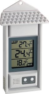 Thermometer meetbereik -20 tot 70 graden Celsius H150xB80xD29mm TFA