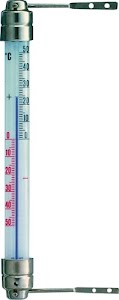 Raamthermometer meetbereik -50 tot 50 graden Celsius H200xB23xD28mm TFA