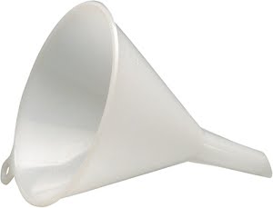 Hopper diameter 164/17 mm height 198 mm HD-polyethylene natural HÜNERSDORFF