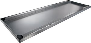 Shelf W1700xD500mm load-bearing cap. 200 kg steel META