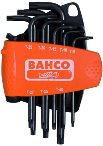 Bahco Torx L-sleutelset in 2-delige magnetische houder T9-T40 8-delig