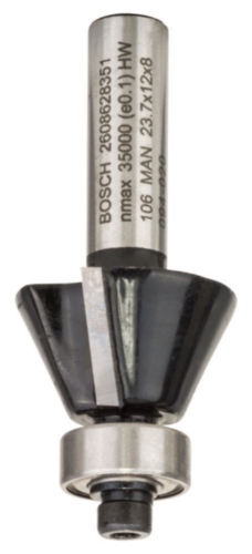 Bosch Chamfer & laminate trim bit FAS/KT+LG HM5,5X12/8