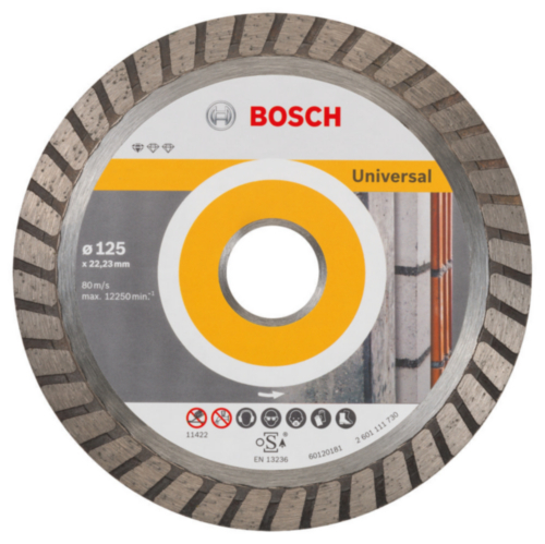 Disco de corte diamantado Bosch 125 x 22,23 x 2 x 10mm