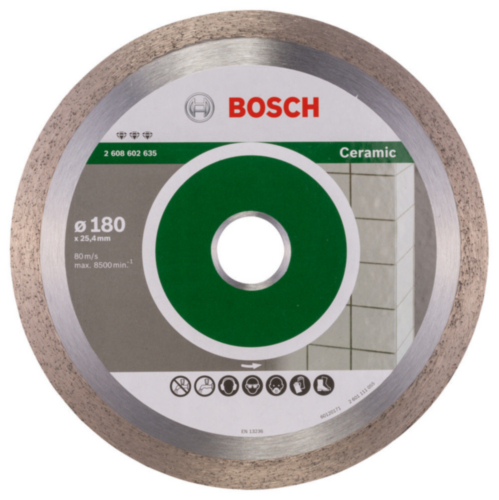 Disco de corte diamantado Bosch 180 x 25,40 x 2,2 x 10mm