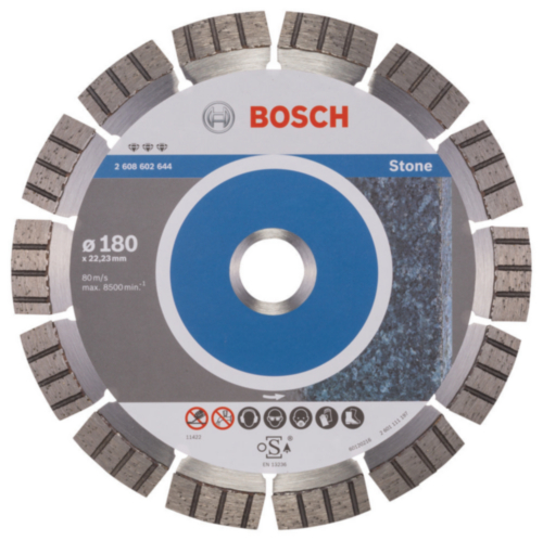 Disco de corte diamantado Bosch 180 x 22,23 x 2,4 x 12mm