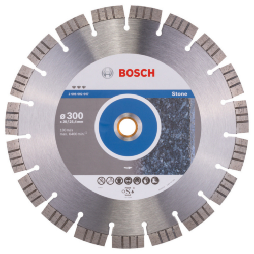 Diamantový řezný kotouč Bosch 300 x 20+25,40 x 2,8 x 15