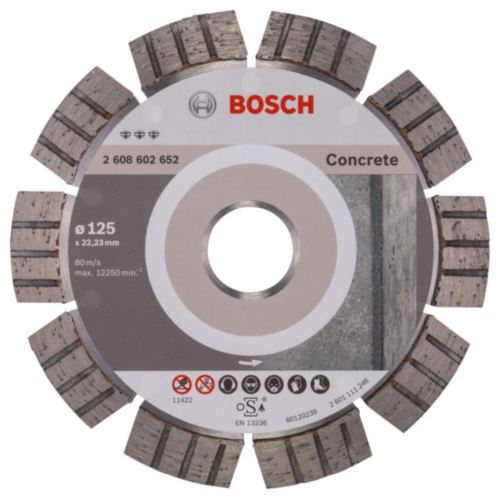 Diamantový řezný kotouč Bosch 125 x 22,23 x 2,2 x 12 mm