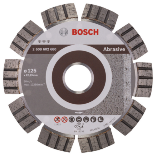 Disco de corte diamantado Bosch 125 x 22,23 x 2,2 x 12mm