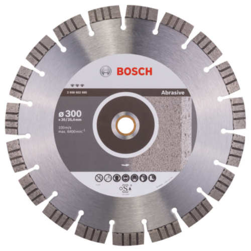 Diamentowa tarcza tnąca Bosch 300 x 20+25,40 x 2,8 x 15