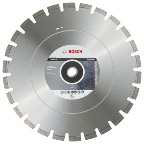 Disco de corte diamantado Bosch 450 x 25,4 x 12mm