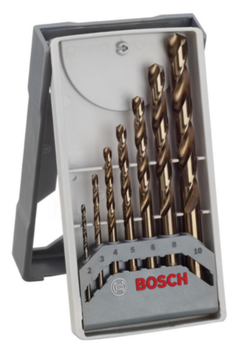 Bosch Metal drill bit set Mini X-Line Pro DIN 338 7PC HSS-Co 2-10MM