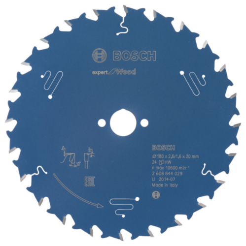 Bosch Circular saw blade Expert for Wood 180 x 20 x 2.6/1.6 x 24 T