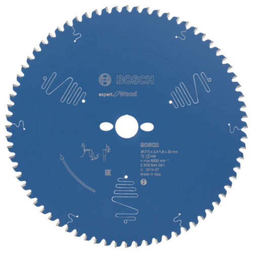 Bosch Circular saw blade Expert for Wood 315 x 30 x 2.4/1.8 x 72 T