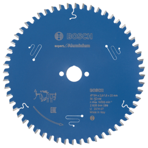 Bosch Circular saw blade Expert for Aluminium 184 x 20 x 2.6/1.6 x 56 T