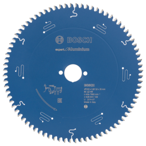 Bosch Circular saw blade Expert for Aluminium 240 x 30 x 2.8/1.8 x 80 T