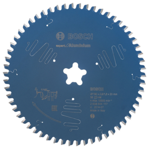 Bosch Circular saw blade Expert for Aluminium 190 x 2.6/1.8 x 58 T