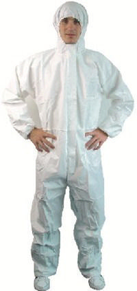 Condor Disposable coverall with hood White BC16-356 - XL