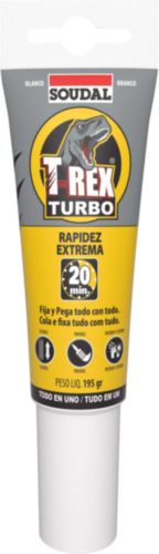 Soudal Adhesivo de montaje 125ML T-REX TURBO Blanco