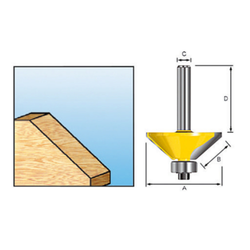 Makita Chamfer bit HM R45 S8