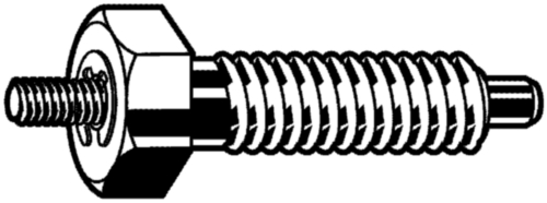 Locking bolt Steel Plain