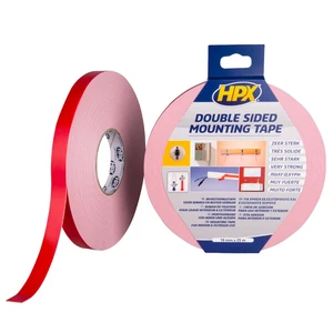 HPX dubbel gecoate tape wit 19mm x 25m DS1925