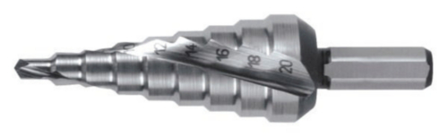 Ruko Step drill Spiral Fluted with Split point HSS 1-9 4,0-20,0MM