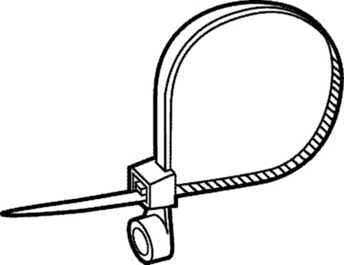 Locking cable tie with eye Plastic Polyamide (nylon) 6.6