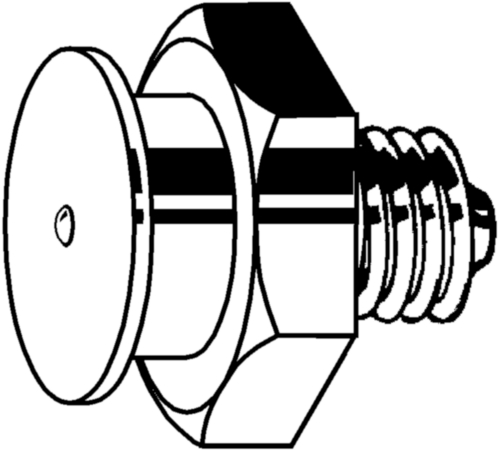 Smarowniczki kulkowe ciśnieniowe z główką płaską - proste, metryczne (drobnozwojne) DIN ≈3404 A Stal Ocynkowane M6X0,75