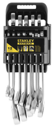 Stanley Combination spanners with ring ratchet reversible sets FMMT82849-0