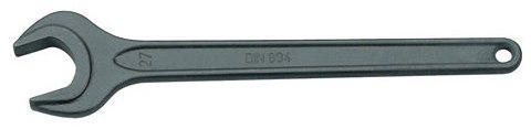 Steeksleutel enkelzijdig 894 sleutelwijdte 36 mm lengte 305 mm phosphatiert met