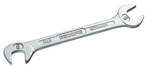 Double open-end spanner 8 5 mm length 78 mm chrome-plated GEDORE