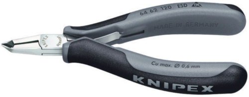 Knipex Elektronik-Schneidezange ESD mit Mehrkomponenten-Griffhüllen 120 mm