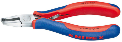 Knipex Elektronik-Schneidezange mit Mehrkomponenten-Griff 120 mm