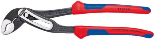 Knipex Alligator® Wasserpumpenzange mit schlanken Mehrkomponenten-Hüllen schwarz atramentiert 250 mm (Selbstbedienungskarte/Blister)