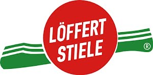 Bezemsteel lengte 1200 mm Ø 24 mm ongelakt, met conische metalen behuizing espen LÖFFERT