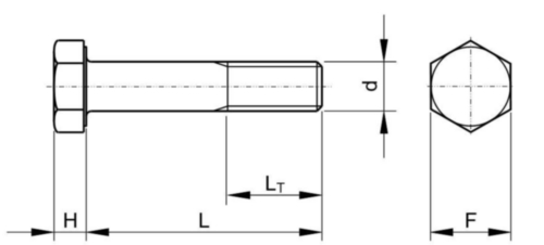 Constructiebout UNC ASME B18.2.6 Carbon or alloy steel ASTM F3125 Blank Gr.A325 Type 1 1/2-13X2 Inch