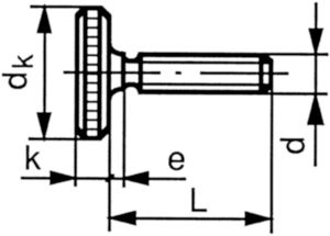 Lage kartelschroef DIN 653 Automatenstaal Elektrolytisch verzinkt
