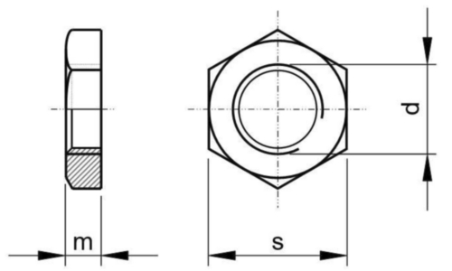 Hexagon Pipe Nut Din 431 A Stainless Steel G3 8 Fabory