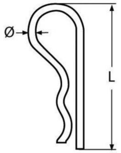 Federstecker Rostfreistahl A4