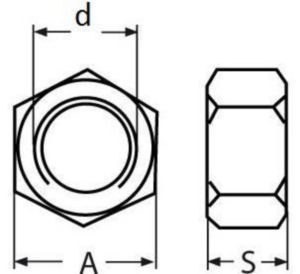 Écrou pour ridoir Acier inoxydable (Inox) A4