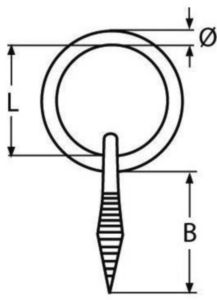 Ring nail Acero inoxidable (Inox) A4