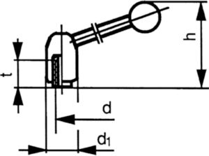 Tension lever liftable Free-cutting steel