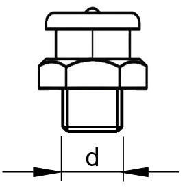 Lubricating nipple, button head type DIN ≈3404 A Steel Zinc plated