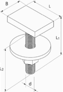 Fischer Tornillo cabeza T Acero Cincado