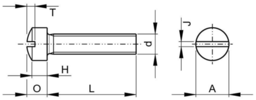 Machine screw fillister head slot UNC asme B18.6.3 ASME B18.6.3 Stainless steel A2 (AISI 304/18-8)